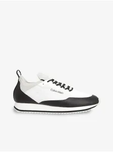 Men's Black-and-White Calvin Klein Mens Sneakers - Men #4983061