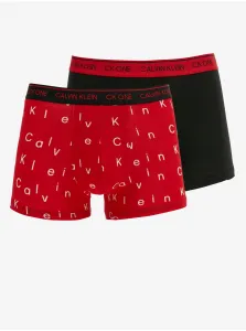 Calvin Klein HOL CTN 2PK-TRUNK 2PK Pánske boxerky, červená, veľkosť S