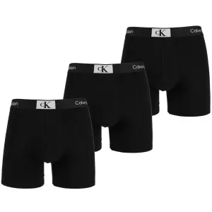 Calvin Klein ´96 COTTON-BOXER BRIEF 3PK Pánske boxerky, čierna, veľkosť