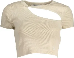 Calvin Klein dámske tričko Farba: béžová, Veľkosť: M #4699868