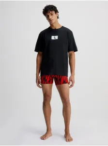 Calvin Klein ´96 GRAPHIC TEES-S/S CREW NECK Pánske tričko, čierna, veľkosť #5642662