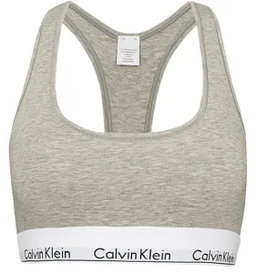 Calvin Klein - Bralette Cotton Stretch sivá