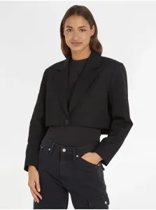 Čierne dámske krátke sako Calvin Klein Jeans #7143411