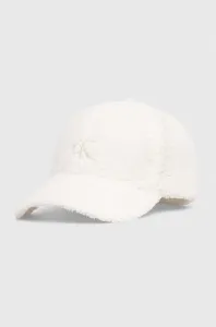 Detská baseballová čiapka Calvin Klein Jeans biela farba, jednofarebná