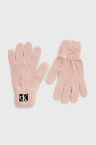 Detské rukavice Calvin Klein Jeans ružová farba #182708