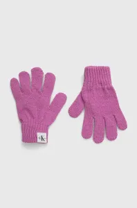 Detské rukavice Calvin Klein Jeans ružová farba #8766744