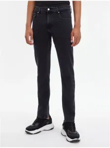 Straight fit pre mužov Calvin Klein Jeans - čierna #6285945