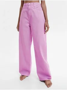 Flared, Bootcut pre ženy Calvin Klein Jeans - svetlofialová #4769816