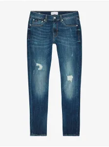 Tmavomodré pánske slim fit rifle Calvin Klein Jeans #630248