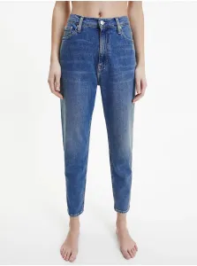 Svetlomodré dámske slim fit džínsy High Rise Calvin Klein Jeans