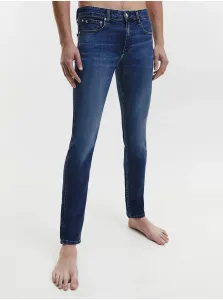 Slim fit pre mužov Calvin Klein Jeans - tmavomodrá #582774