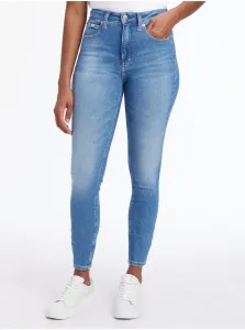 Skinny fit pre ženy Calvin Klein Jeans - svetlomodrá #6068248