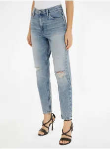 Boyfriend, Mom pre ženy Calvin Klein Jeans - svetlomodrá #6327615