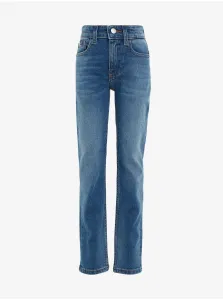 Modré chlapčenské slim fit džínsy modrá Calvin Klein Jeans #7142769