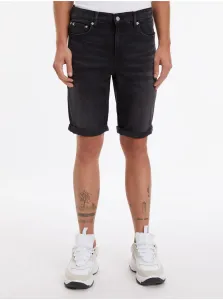 Šortky Calvin Klein Jeans pánske, čierna farba #6068903