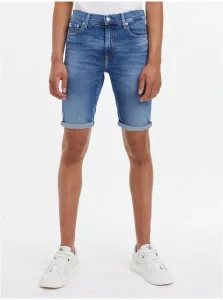 Rifľové krátke nohavice Calvin Klein Jeans pánske #6090895