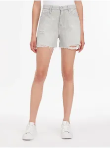 Kraťasy pre ženy Calvin Klein Jeans - svetlosivá