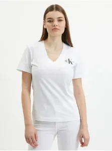 Tričká s krátkym rukávom pre ženy Calvin Klein Jeans - biela, čierna #6611408