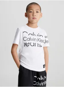 Calvin Klein Jeans Tričko detské Biela #5141564
