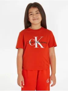 Calvin Klein Jeans Tričko detské Červená