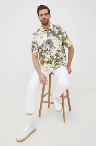 Bavlnená košeľa Calvin Klein Jeans pánska, voľný strih, s klasickým golierom #237735