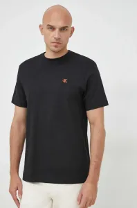 Bavlnené tričko Calvin Klein Jeans čierna farba, jednofarebné #4227898