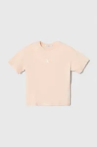 Bavlnené tričko Calvin Klein Jeans ružová farba #8921060