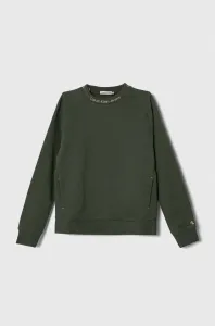 Blúzka Calvin Klein Jeans zelená farba, jednofarebná