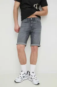 Šortky Calvin Klein Jeans pánske, šedá farba