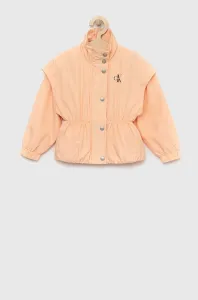 Detská bunda Calvin Klein Jeans oranžová farba #7653466