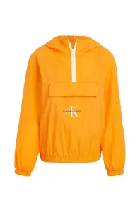 Detská bunda Calvin Klein Jeans oranžová farba #7525249