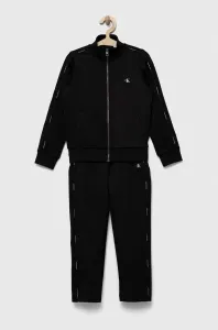 Detská tepláková súprava Calvin Klein Jeans čierna farba #8701785