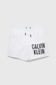Detské plavkové šortky Calvin Klein Jeans biela farba #6983749