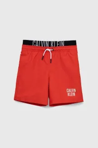 Detské plavkové šortky Calvin Klein Jeans červená farba #7437719