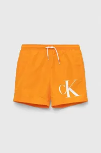 Detské plavkové šortky Calvin Klein Jeans oranžová farba #7527969