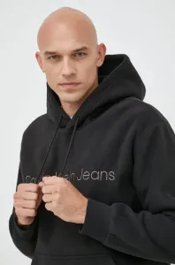 Mikina Calvin Klein Jeans pánska, čierna farba, jednofarebná #8899873