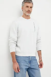 Mikina Calvin Klein Jeans pánska, šedá farba, s potlačou #5657972