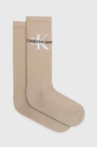 Ponožky Calvin Klein Jeans pánske, béžová farba