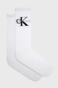 Ponožky Calvin Klein Jeans pánske, biela farba #180202