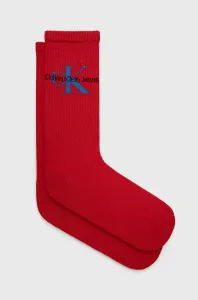 Ponožky Calvin Klein Jeans pánske, červená farba #180203