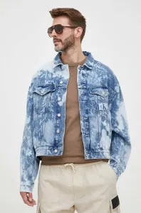 Rifľová bunda Calvin Klein Jeans pánska, prechodná, oversize #8661504