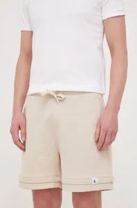 Šortky Calvin Klein Jeans pánske, béžová farba #8521625