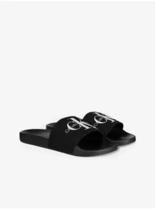 Calvin Klein SLIDE MONOGRAM CO Pánske šľapky, čierna, veľkosť #4934654