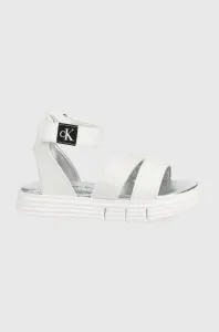 Detské sandále Calvin Klein Jeans biela farba #211320