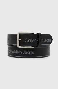 Kožený opasok Calvin Klein Jeans pánsky, čierna farba #7613999