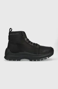 Topánky Calvin Klein Jeans Hiking Laceup Boot pánske, čierna farba #8675410