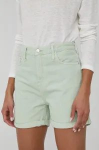 Bavlnené šortky Calvin Klein Jeans dámske, jednofarebné, vysoký pás #6732868