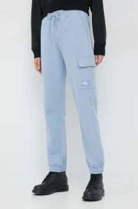 Bavlnené tepláky Calvin Klein Jeans dámske, jednofarebné #8701224