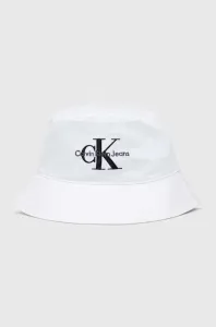 Bavlnený klobúk Calvin Klein Jeans biela farba, bavlnený #8742432