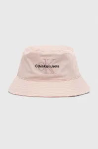 Bavlnený klobúk Calvin Klein Jeans ružová farba, bavlnený #9080061